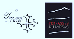 logo Terrasses du Larzac, St Felix St Jean Oenotourisme à la cave coopérative du Vignoble des 2 Terres à St Felix de Lodez